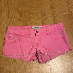 Pink hollister Jean shorts
